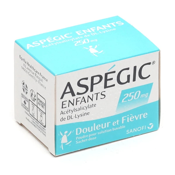 ASPEGIC 250 MG SACHET ENF