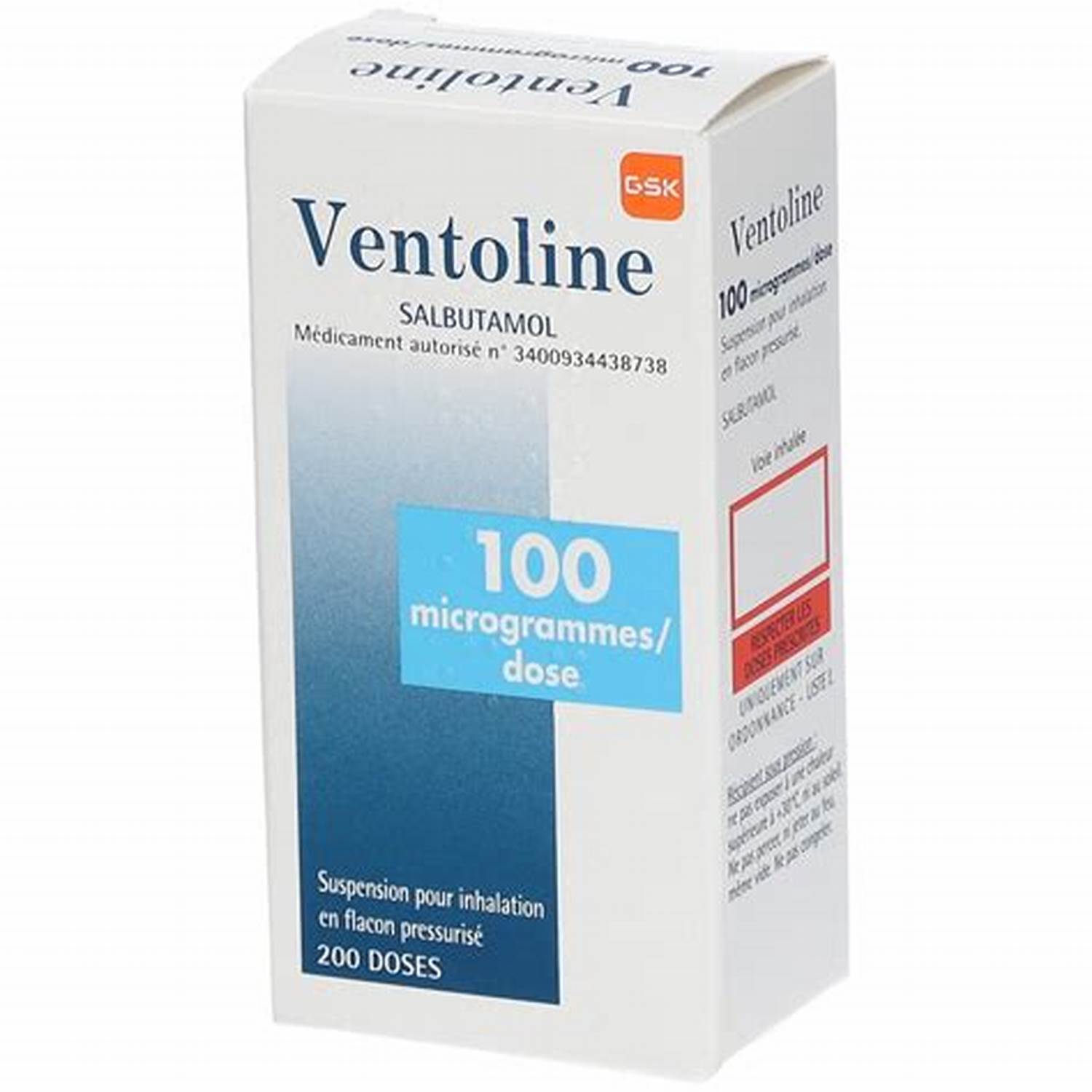 VENTOLINE SPRAY 100UG FL 200DOSES GSK