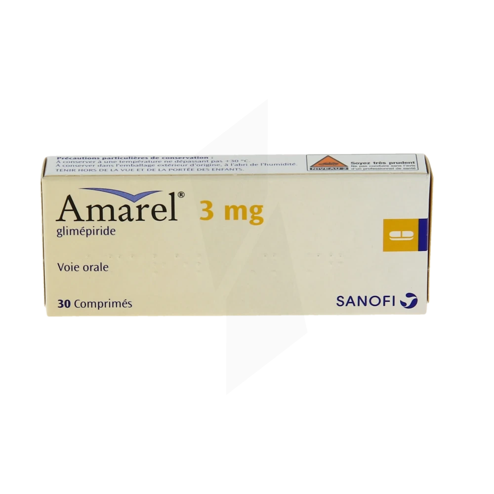 AMAREL 3MG CP BT DE 30 SANOFI