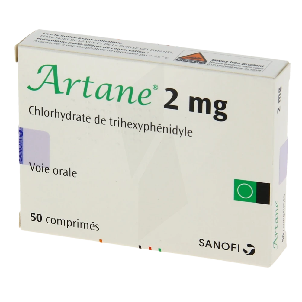 ARTANE 2 MG BT50 SANOFI