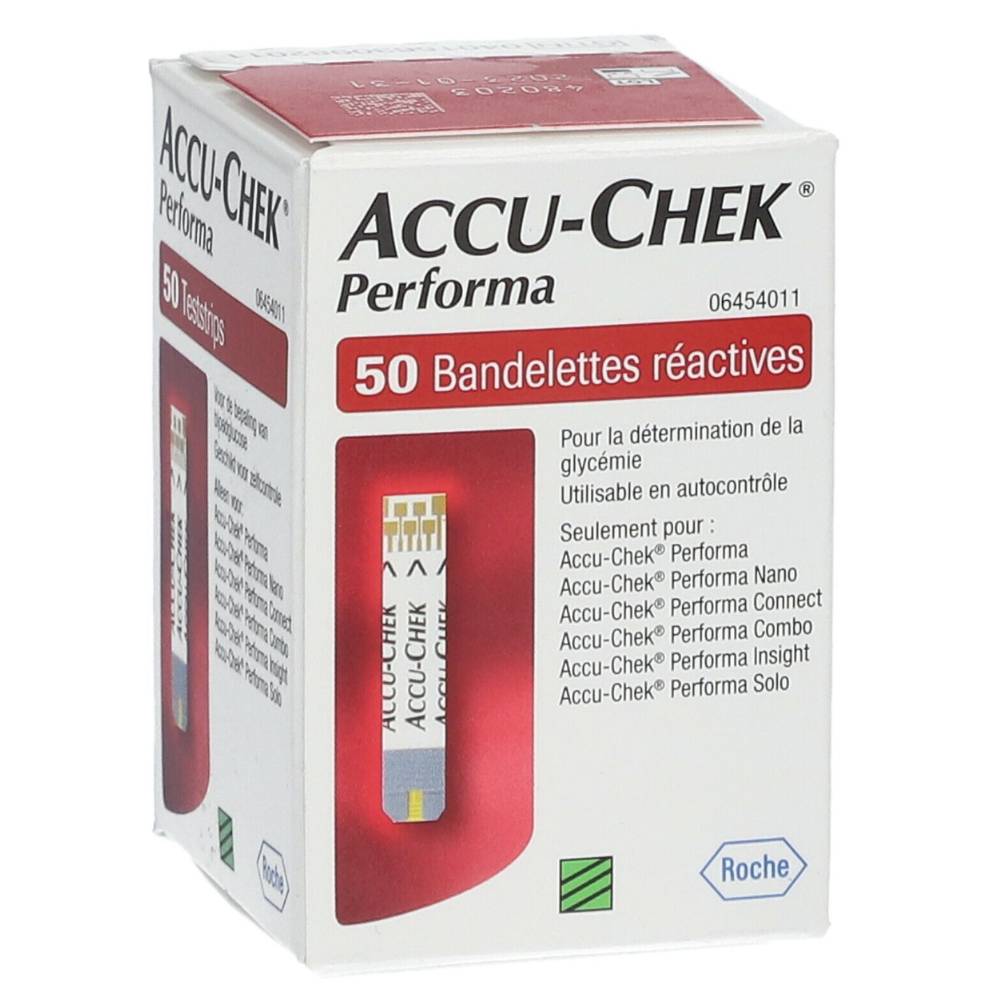 ACCUCHEK PERFORMA BANDELETTES